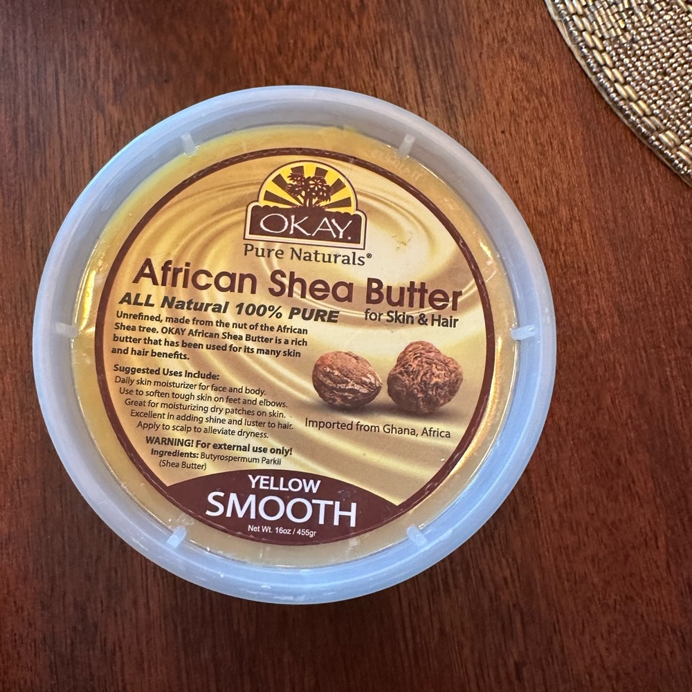 African shea butter. Only used once